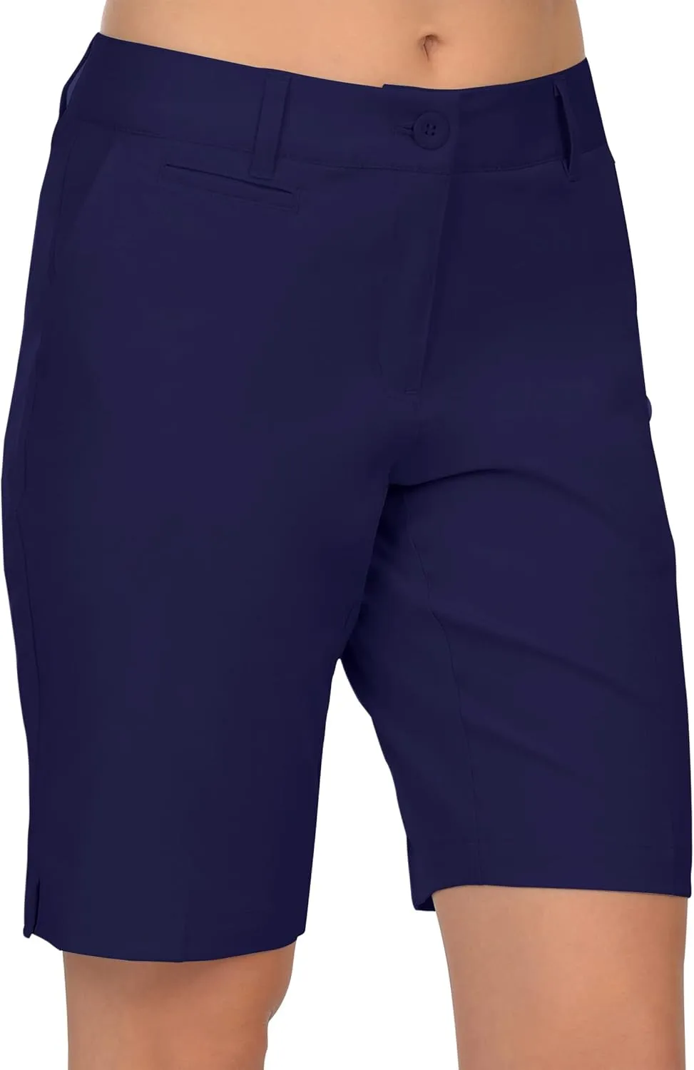 Lesmart Womens Golf Shorts Lightweight Stretch Relaxed Fit Knee Length Ladies Bermuda Shorts