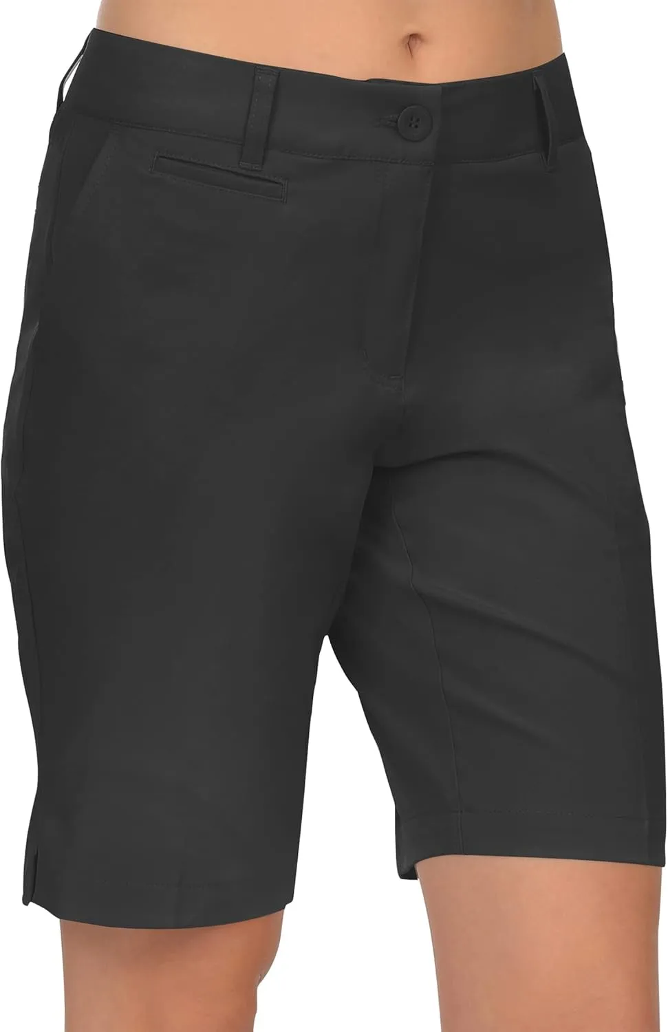 Lesmart Womens Golf Shorts Lightweight Stretch Relaxed Fit Knee Length Ladies Bermuda Shorts