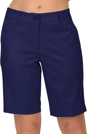 Lesmart Womens Golf Shorts Lightweight Stretch Relaxed Fit Knee Length Ladies Bermuda Shorts