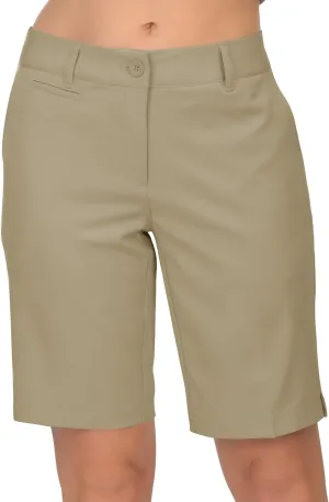 Lesmart Womens Golf Shorts Lightweight Stretch Relaxed Fit Knee Length Ladies Bermuda Shorts