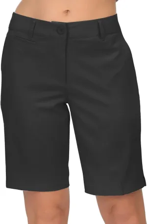 Lesmart Womens Golf Shorts Lightweight Stretch Relaxed Fit Knee Length Ladies Bermuda Shorts