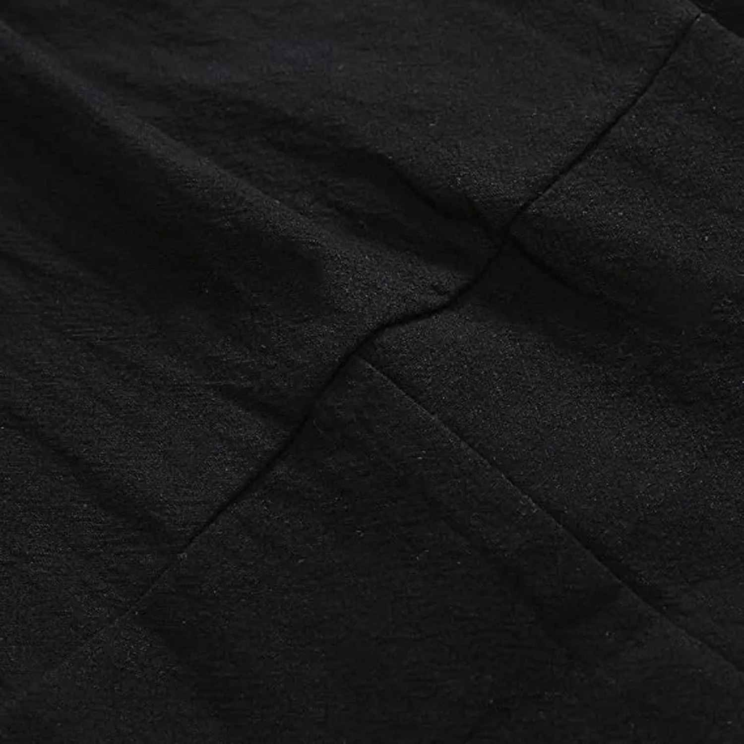 Linen Shorts for Men Baggy Summer Beach Shorts Drawstring Elastic Waist Short Pants Under Knee Length Casual Shorts
