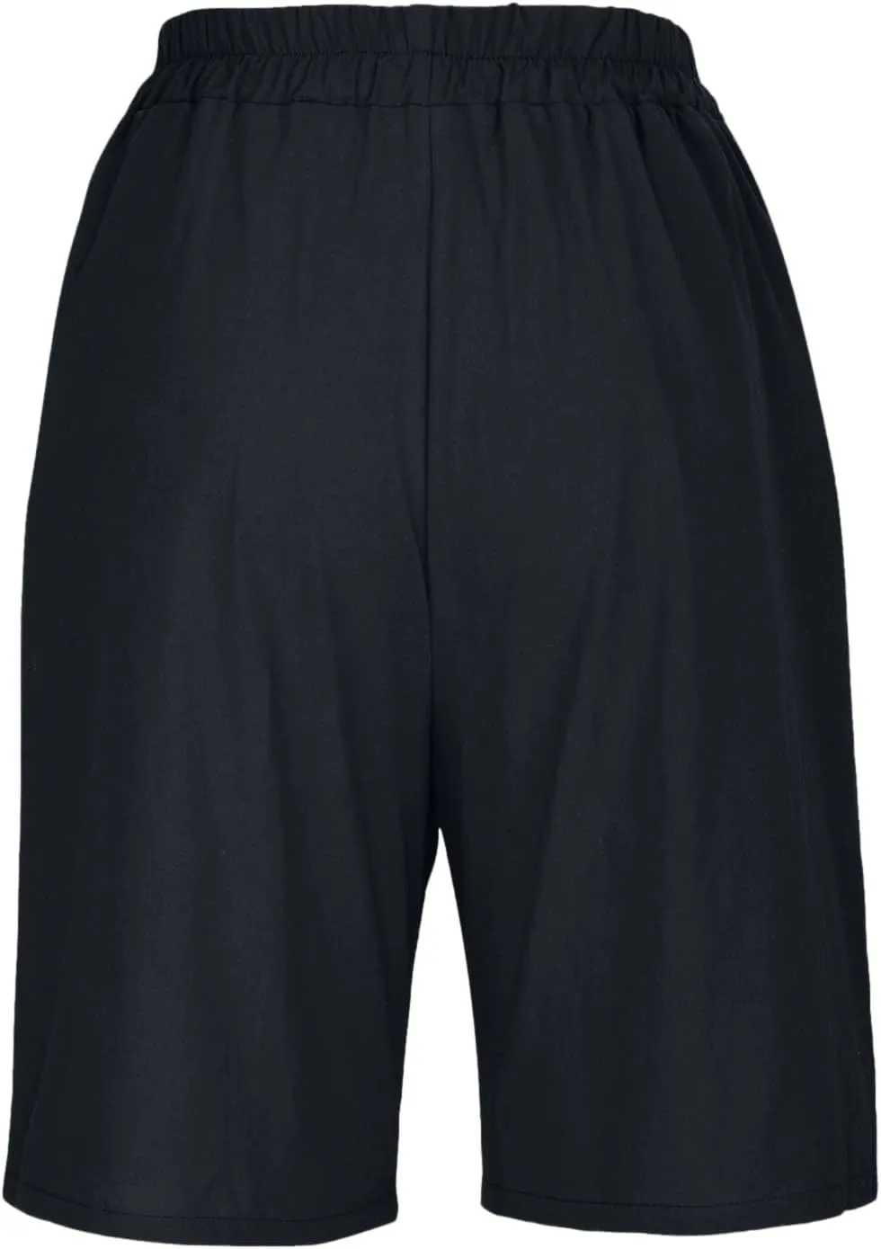 Linen Shorts for Women Wide Leg Knee Length Summer Casual Long Shorts High Waisted Bermuda Shorts with Pocket