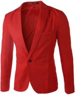 Men Casual Blazer One Button Sport Coat Slim Fit Lightweight Business Suit Jackets Business Basic Sports Coats