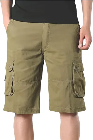 Men Workout Shorts Ultimate Comfort Linen Shorts with Pockets Causal Flat-Front Cargo Shorts Loose Tooling Shorts