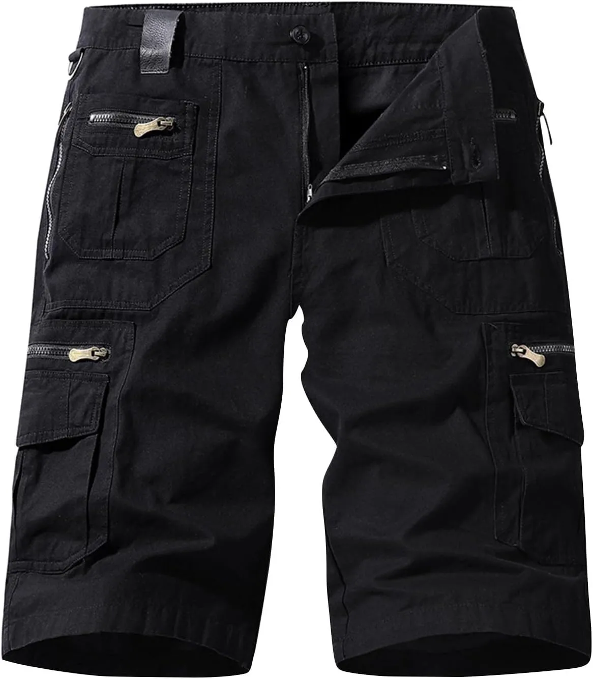 Mens Big and Tall Hiking Cargo Shorts Cotton Casual Lounge Shorts Workout Shorts Fishing Outdoor Tactical Short Pant