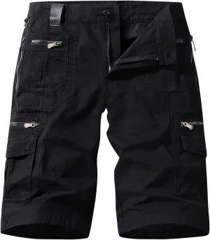 Mens Big and Tall Hiking Cargo Shorts Cotton Casual Lounge Shorts Workout Shorts Fishing Outdoor Tactical Short Pant