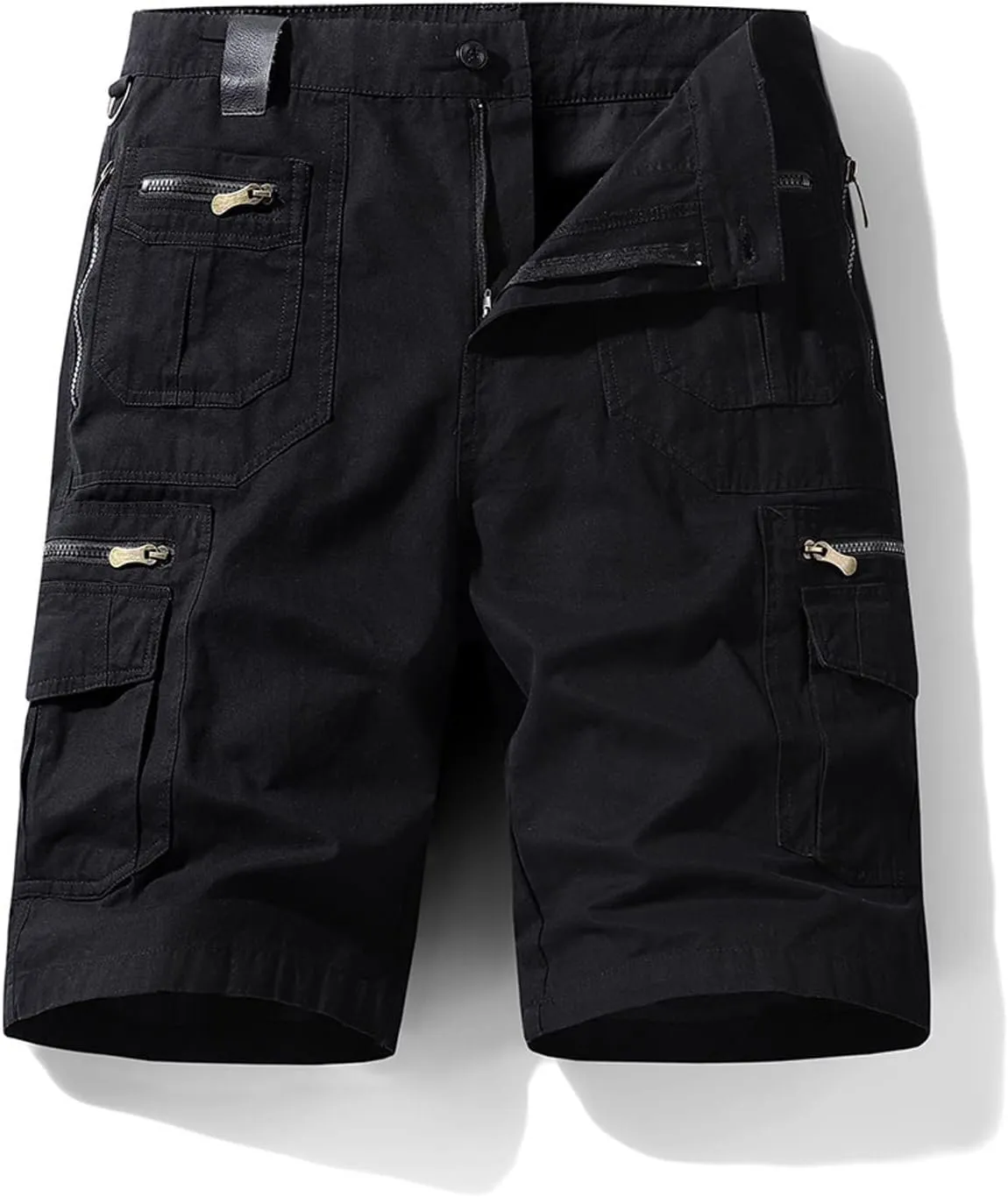 Mens Big and Tall Hiking Cargo Shorts Cotton Casual Lounge Shorts Workout Shorts Fishing Outdoor Tactical Short Pant
