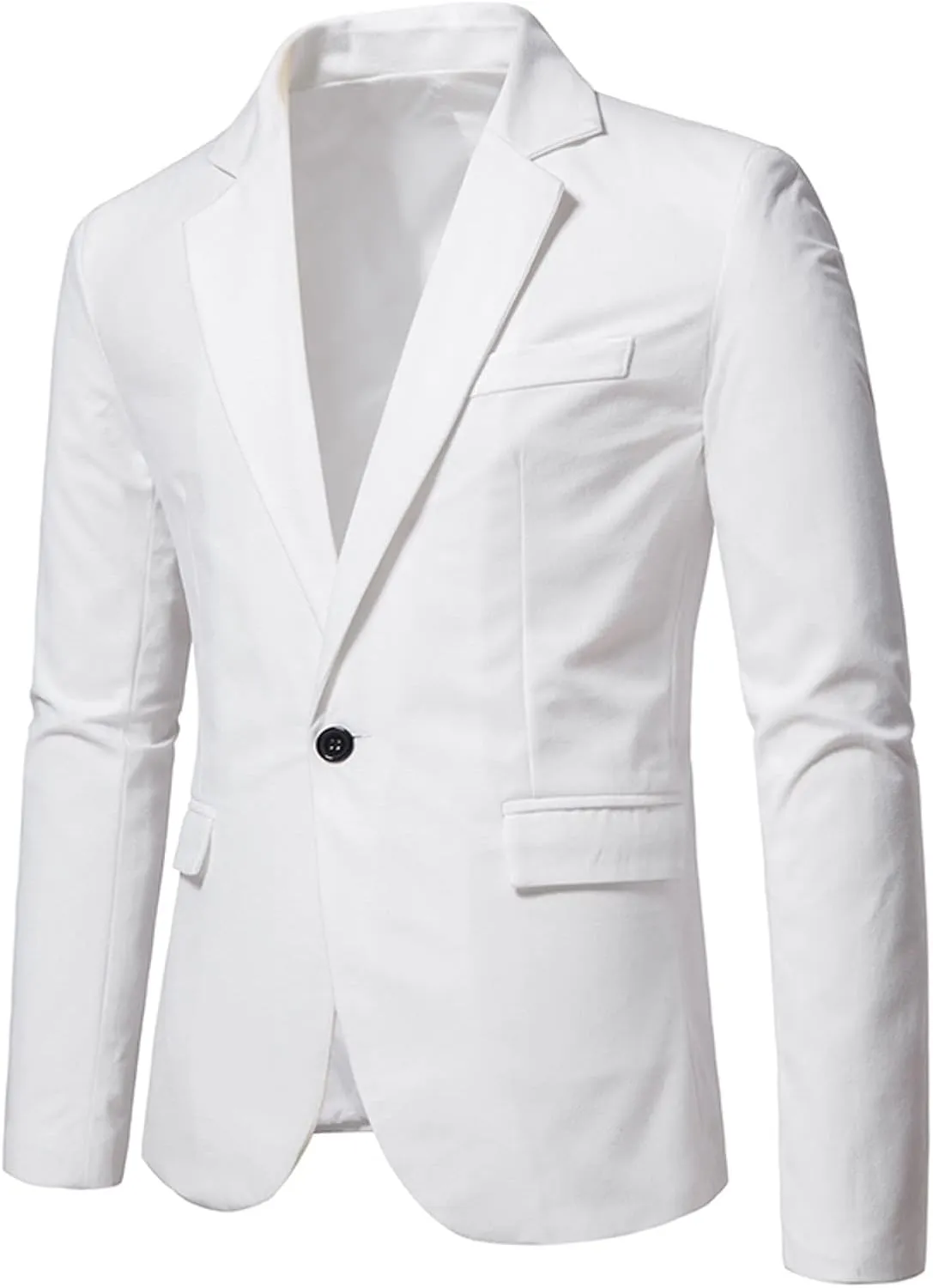 Mens Blazer Sports Coat Slim Fit One Button Solid Men's Casual Knit Suit Blazer Jackets for Business Wedding Party