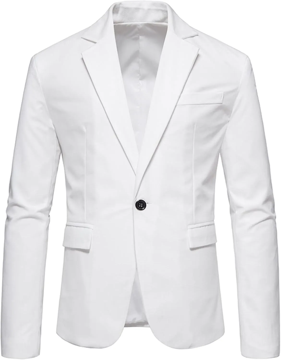 Mens Blazer Sports Coat Slim Fit One Button Solid Men's Casual Knit Suit Blazer Jackets for Business Wedding Party