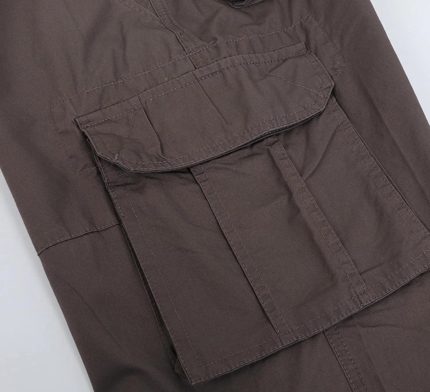 Men's Camo Cargo Relaxed Fit Outdoor Hiking Twill Multi Pockets Shorts