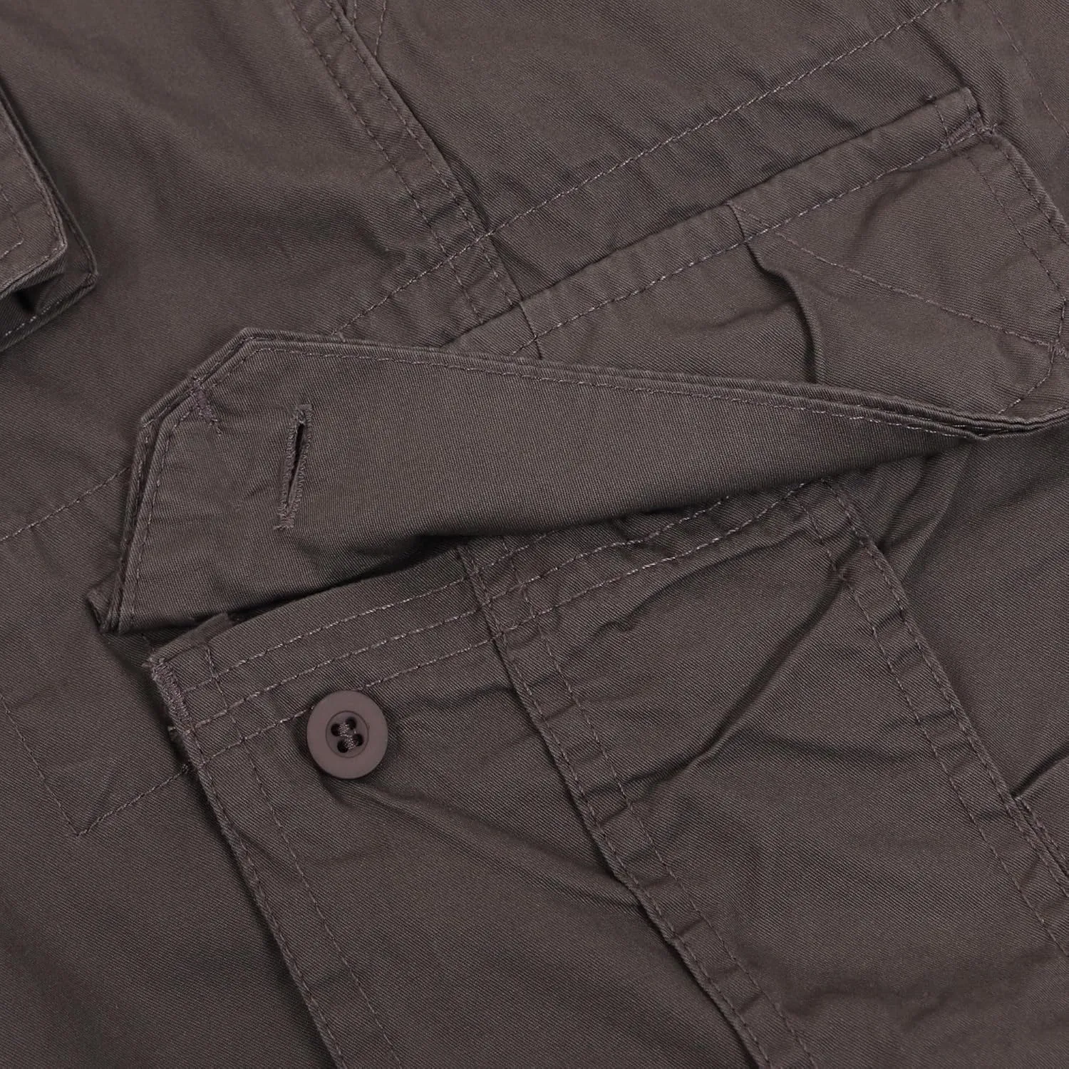 Men's Camo Cargo Relaxed Fit Outdoor Hiking Twill Multi Pockets Shorts
