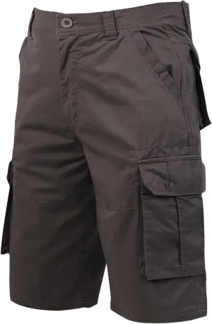Men's Camo Cargo Relaxed Fit Outdoor Hiking Twill Multi Pockets Shorts