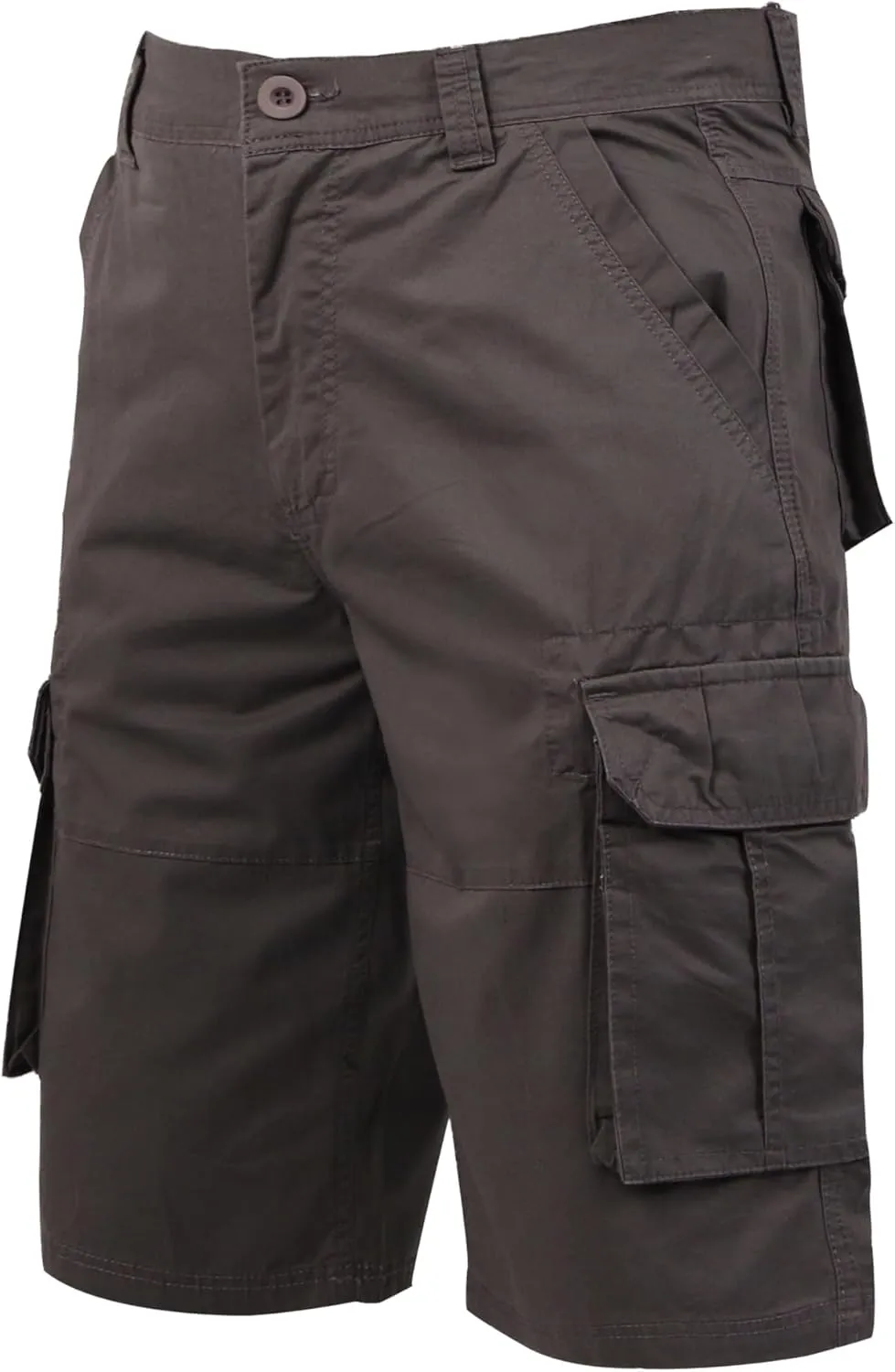 Men's Camo Cargo Relaxed Fit Outdoor Hiking Twill Multi Pockets Shorts