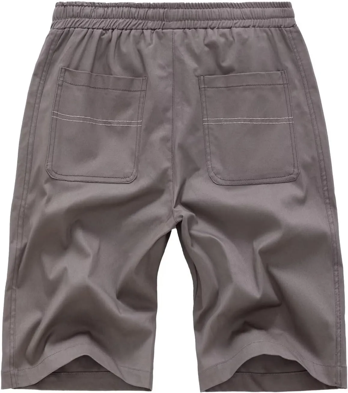 Men's Cargo Elastic Waist Drawstring Shorts Relaxed Fit Casual Summer Shorts with Multiple Pockets