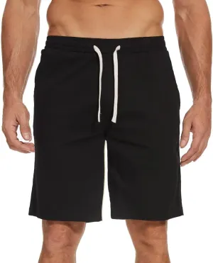 Men's Cargo Elastic Waist Drawstring Shorts Relaxed Fit Casual Summer Shorts with Multiple Pockets
