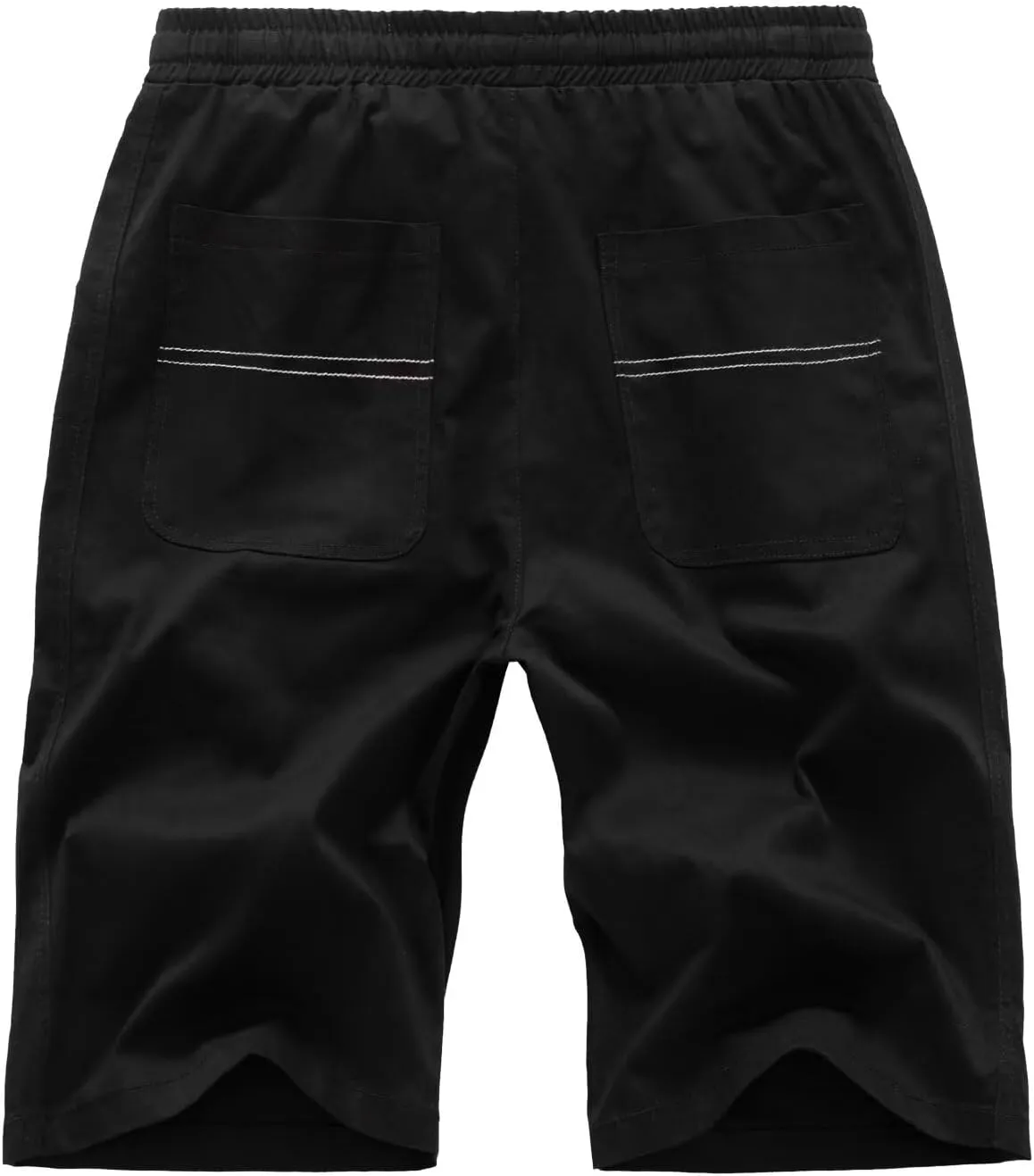 Men's Cargo Elastic Waist Drawstring Shorts Relaxed Fit Casual Summer Shorts with Multiple Pockets