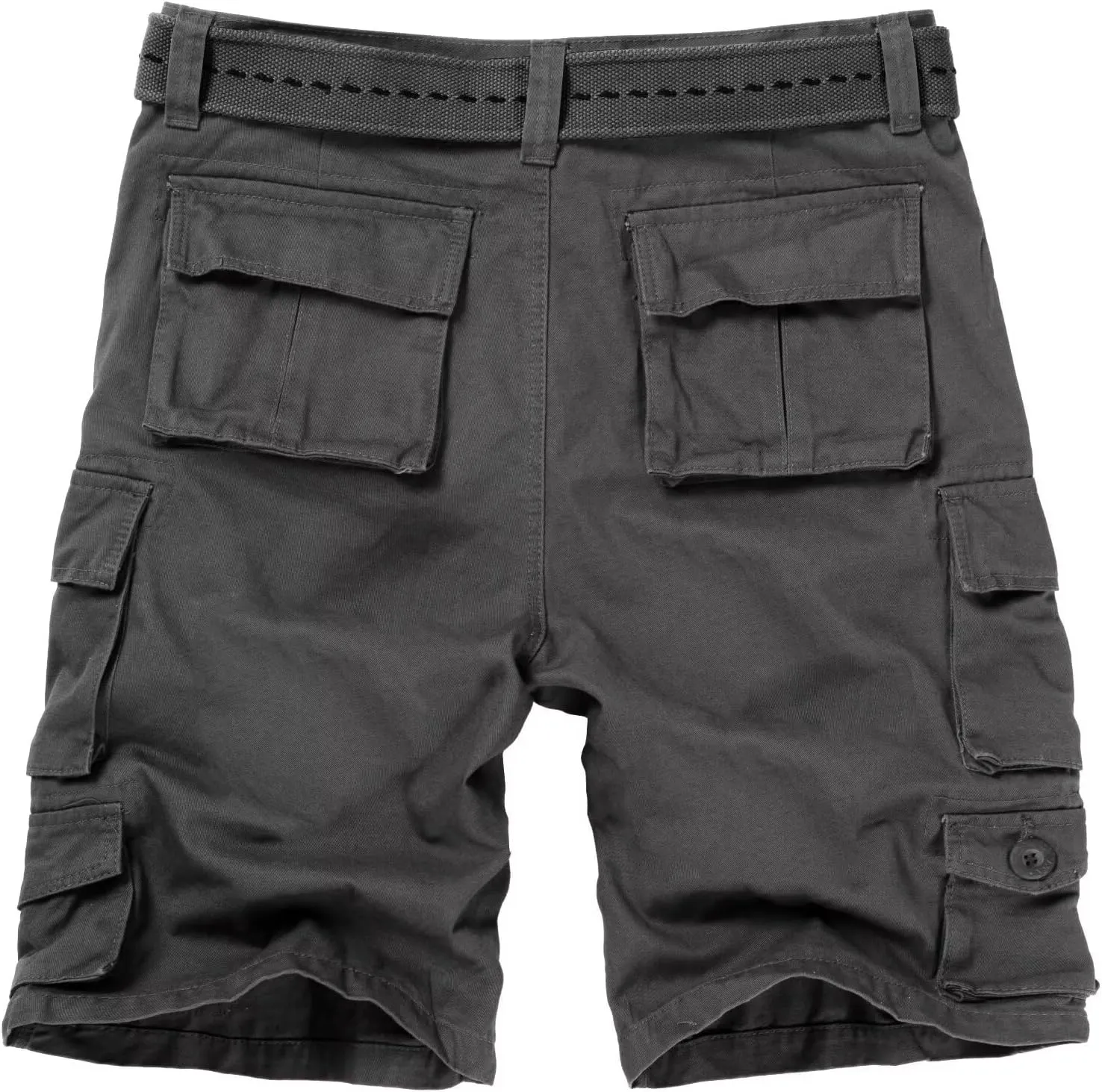 Mens Cargo Shorts Cotton Relaxed Fit Camo Shorts Casual Work Shorts with 9 Pockets No Belt