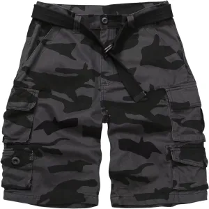 Mens Cargo Shorts Cotton Relaxed Fit Camo Shorts Casual Work Shorts with 9 Pockets No Belt