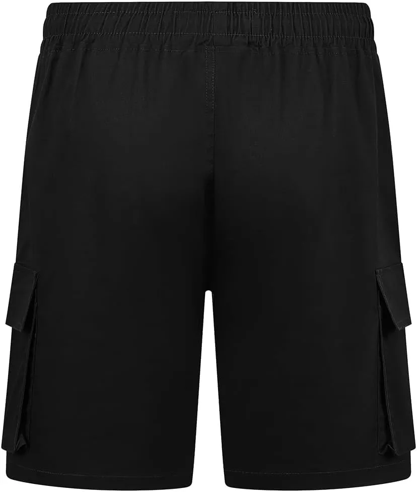 Mens Cargo Shorts Outdoor Hiking Casual Shorts for Men Relaxed Fit Cotton Shorts with Pockets