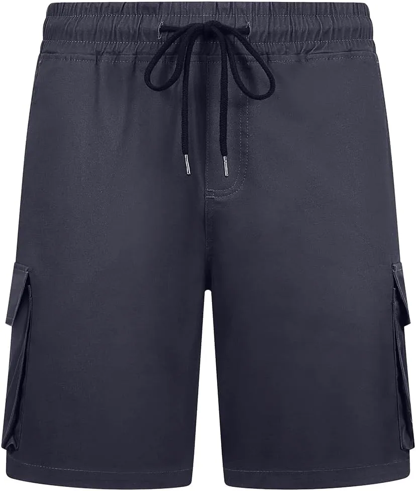 Mens Cargo Shorts Outdoor Hiking Casual Shorts for Men Relaxed Fit Cotton Shorts with Pockets