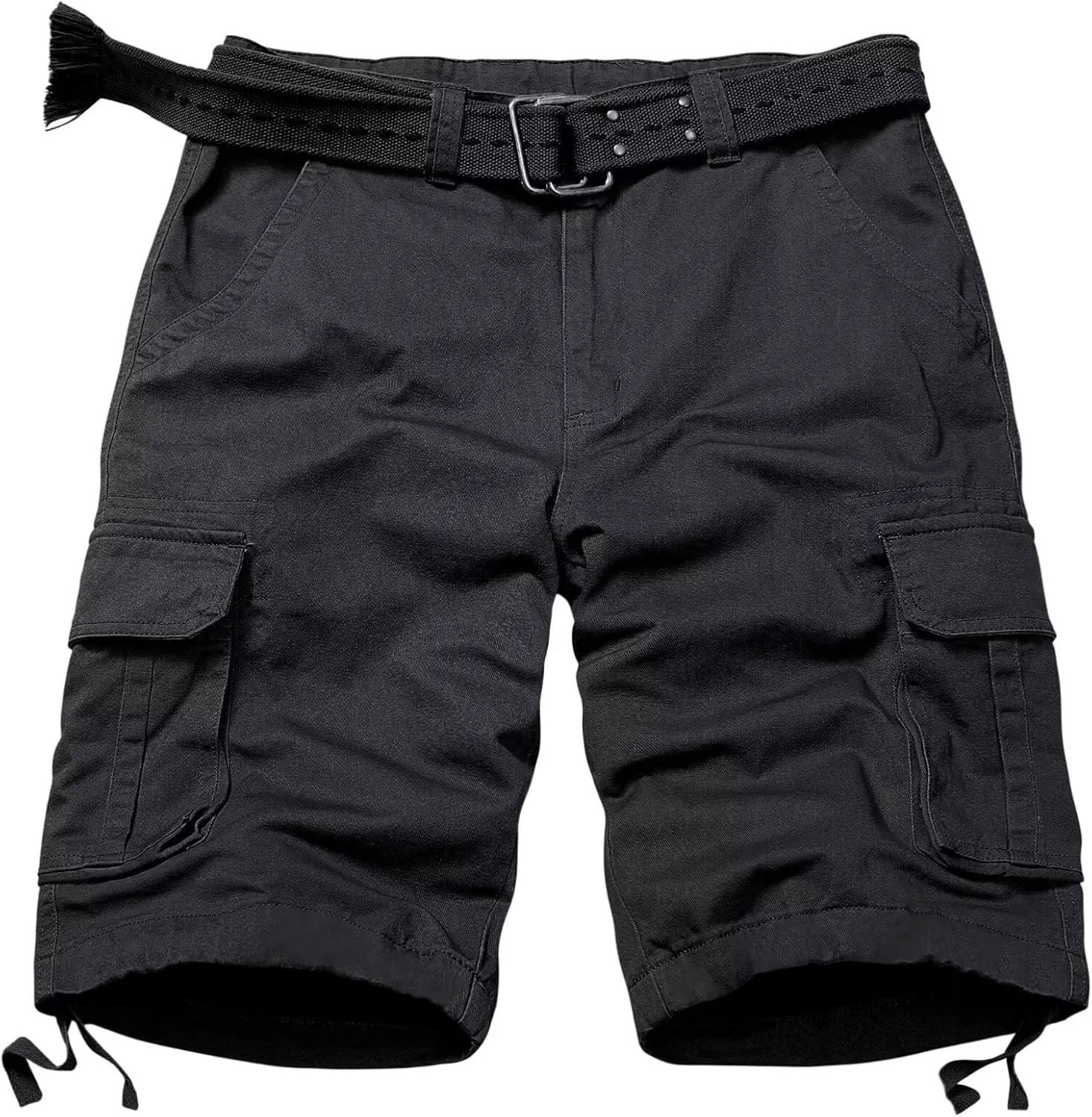 Mens Cargo Shorts Relaxed Fit Camo Casual Shorts Multi-Pocket Work Shorts with Pockets 11" Inseam