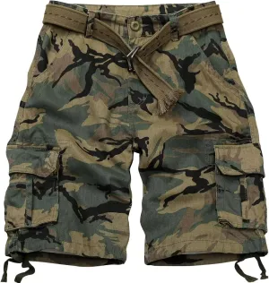 Mens Cargo Shorts Relaxed Fit Camo Casual Shorts Multi-Pocket Work Shorts with Pockets 11" Inseam