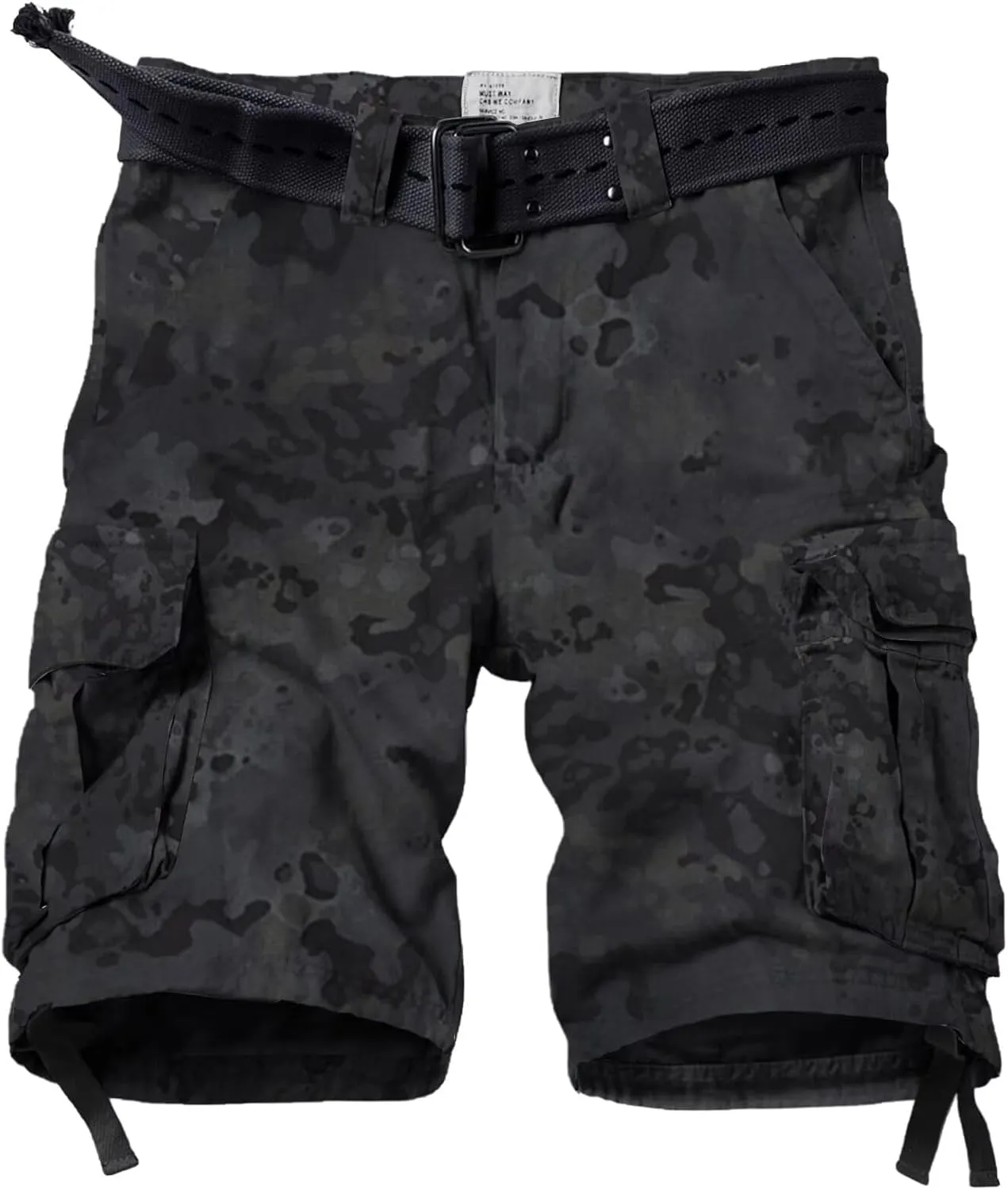 Mens Cargo Shorts Relaxed Fit Camo Casual Shorts Multi-Pocket Work Shorts with Pockets 11" Inseam