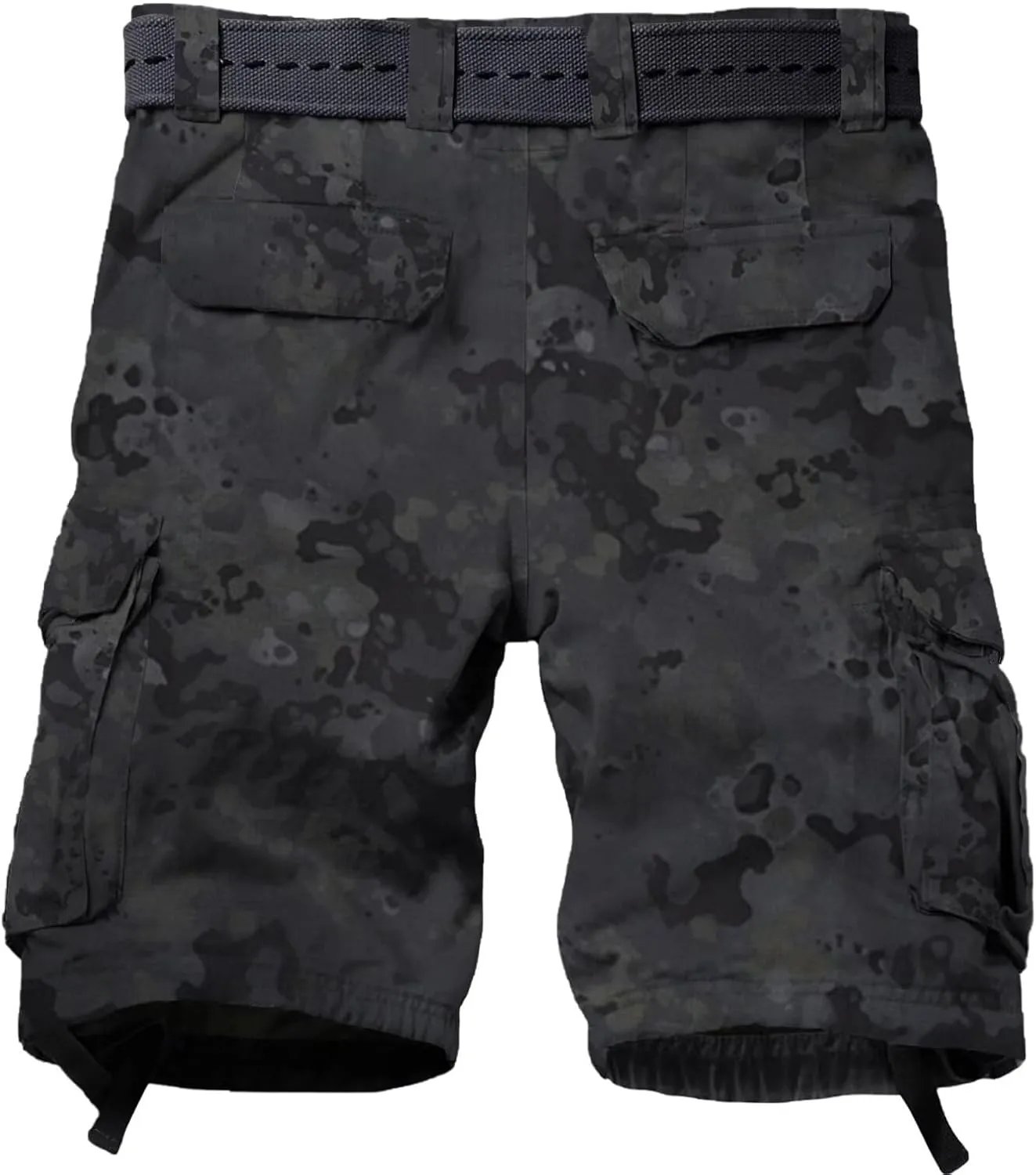 Mens Cargo Shorts Relaxed Fit Camo Casual Shorts Multi-Pocket Work Shorts with Pockets 11" Inseam