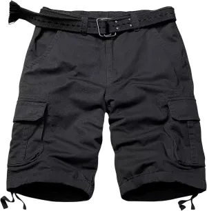 Mens Cargo Shorts Relaxed Fit Camo Casual Shorts Multi-Pocket Work Shorts with Pockets 11" Inseam