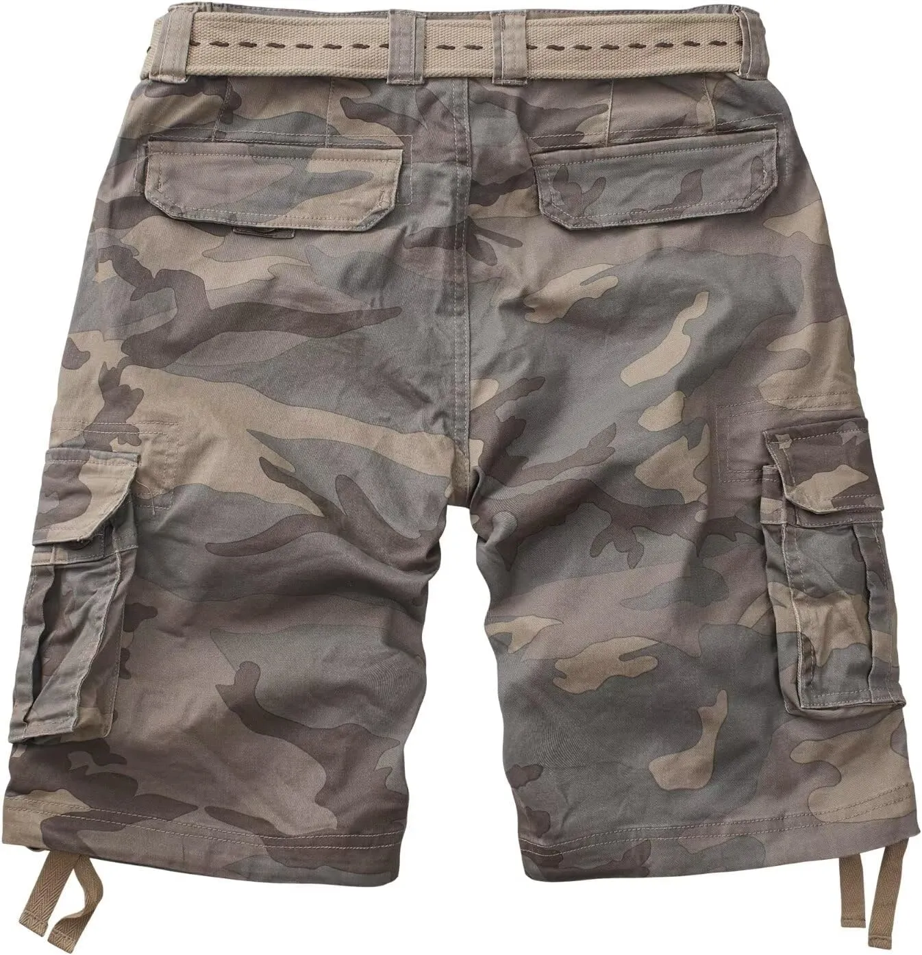 Mens Cargo Shorts Relaxed Fit Camo Casual Shorts Multi-Pocket Work Shorts with Pockets 11" Inseam