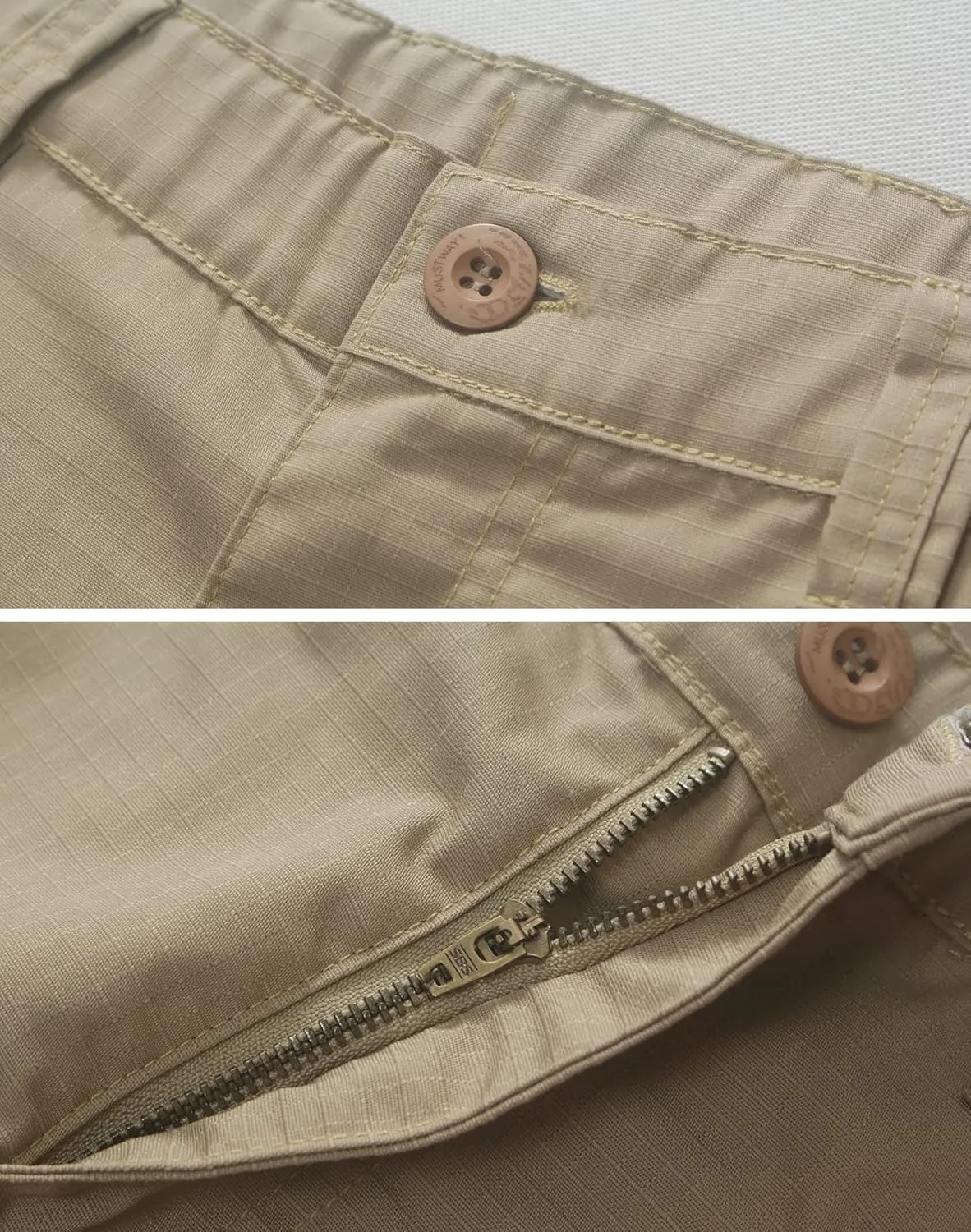 Men's Cargo Shorts Relaxed Fit Elastic Waist Casual Work Shorts 11" Inseam Outdoor Shorts with 6 Pockets