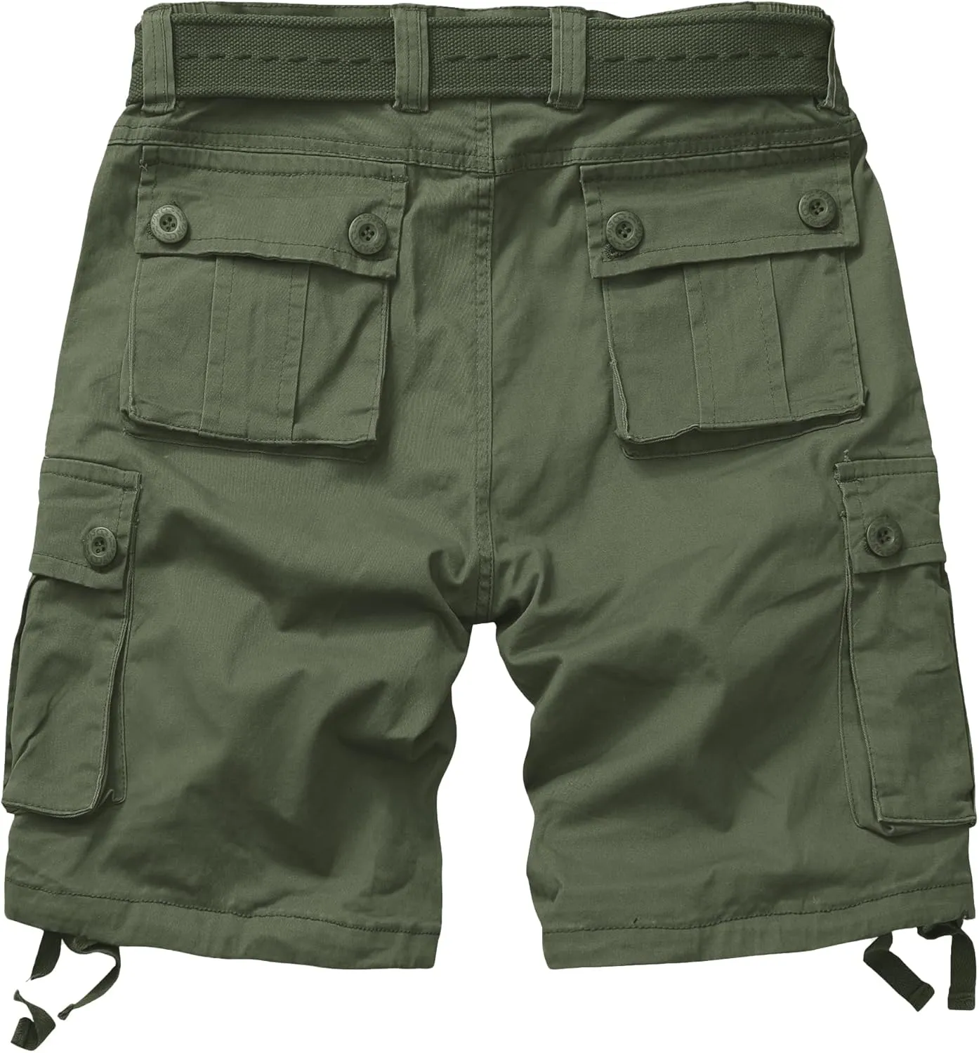 Men's Cargo Shorts Relaxed Fit Elastic Waist Casual Work Shorts 11" Inseam Outdoor Shorts with 6 Pockets