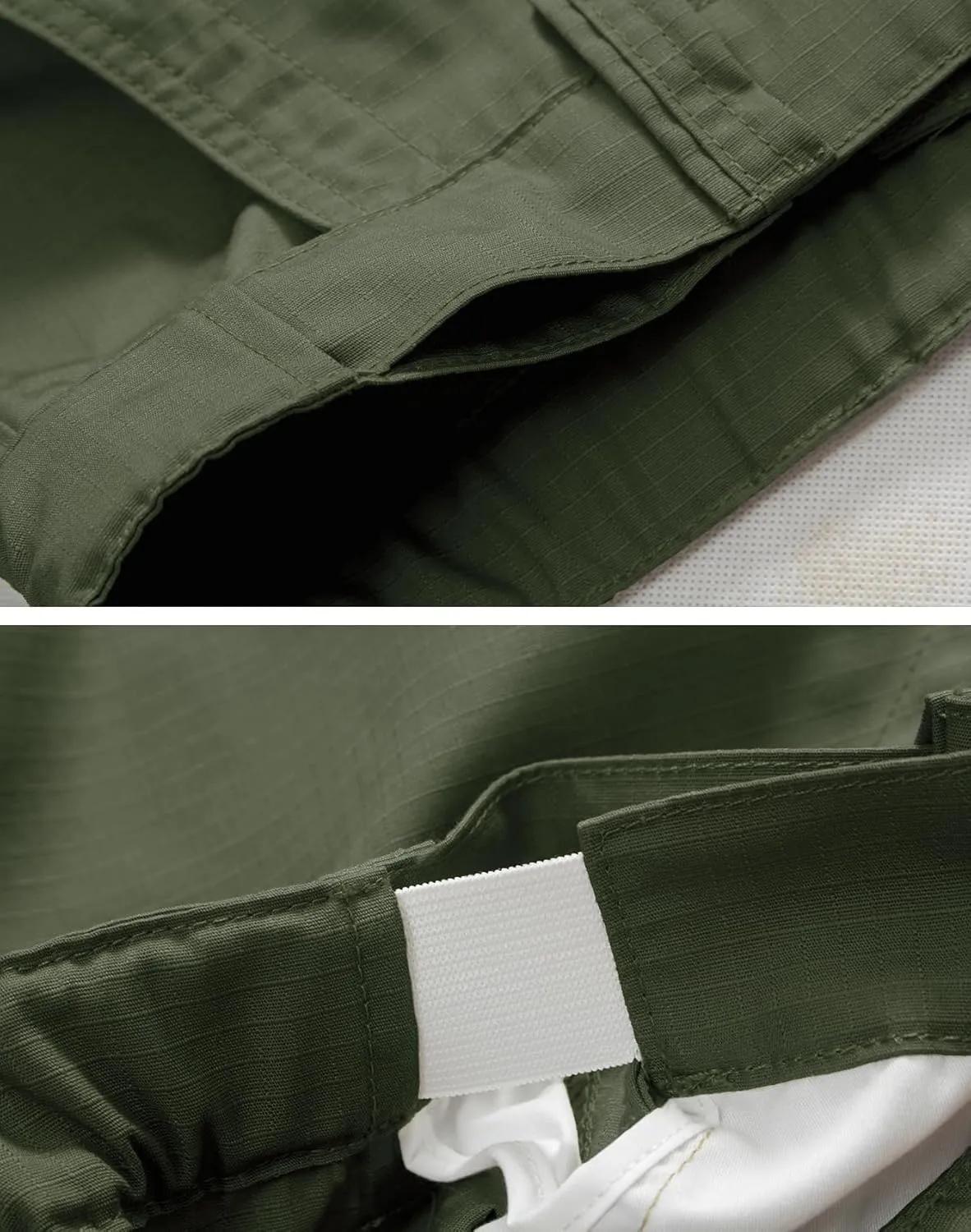 Men's Cargo Shorts Relaxed Fit Elastic Waist Casual Work Shorts 11" Inseam Outdoor Shorts with 6 Pockets