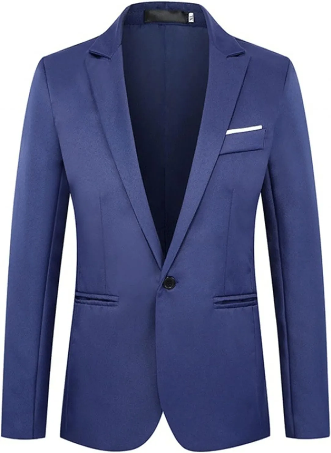 Men's Casual Blazer One Button Sport Coat, Lightweight Suit Blazer Jacket, Party Banquet Fashion Tuxedo Coat