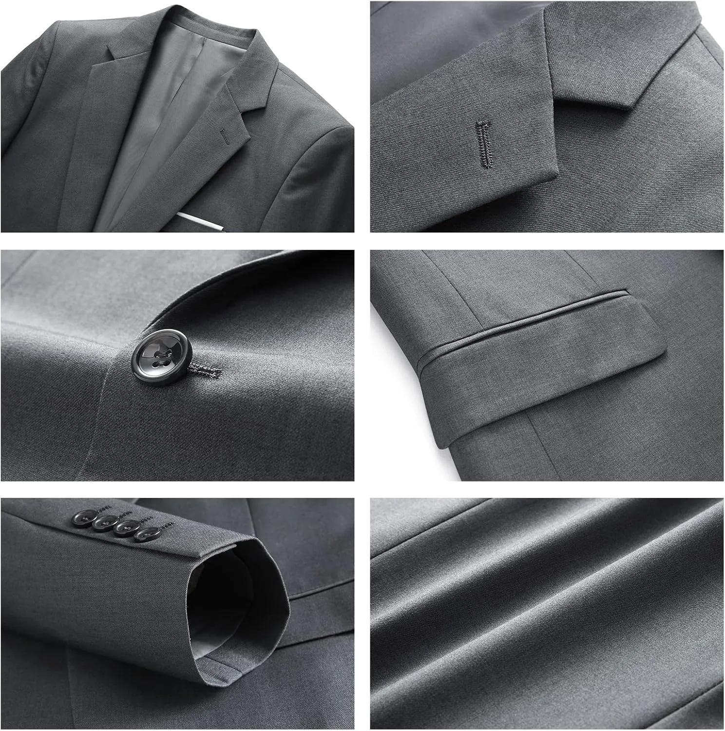 Men's Casual Slim Fit Suit Blazer Jacket One Button Lightweight Sport Coats Formal Dress Daily Business Suit Jacket