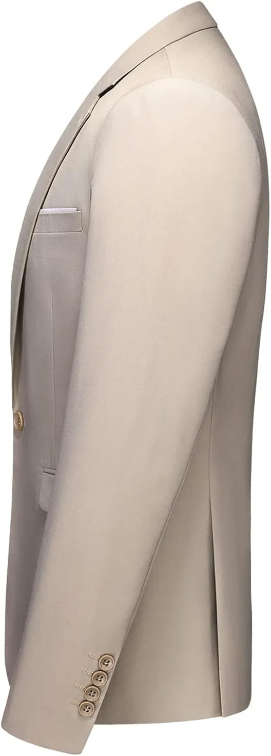 Men's Casual Slim Fit Suit Blazer Jacket One Button Lightweight Sport Coats Formal Dress Daily Business Suit Jacket
