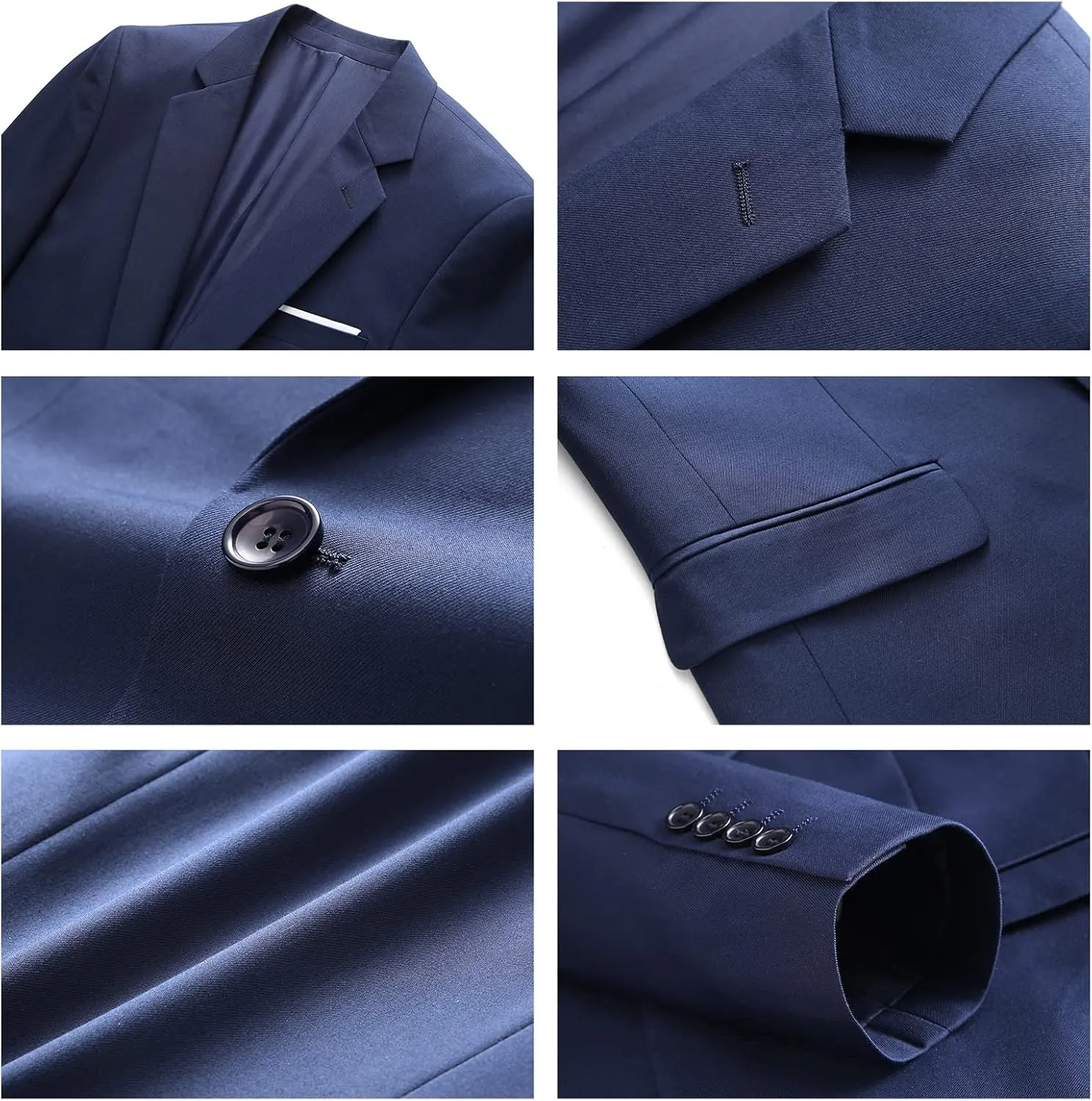 Men's Casual Slim Fit Suit Blazer Jacket One Button Lightweight Sport Coats Formal Dress Daily Business Suit Jacket