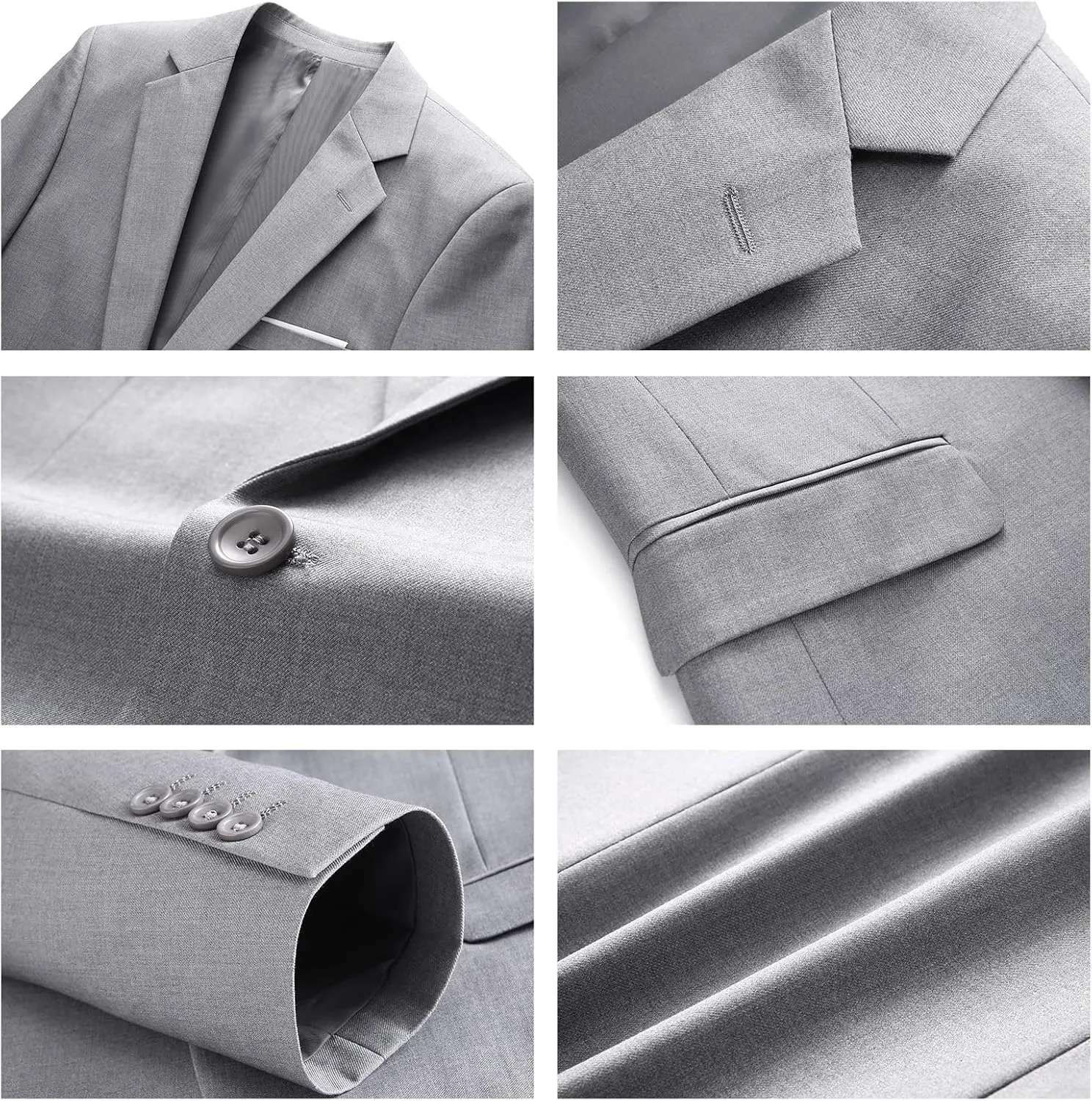 Men's Casual Slim Fit Suit Blazer Jacket One Button Lightweight Sport Coats Formal Dress Daily Business Suit Jacket
