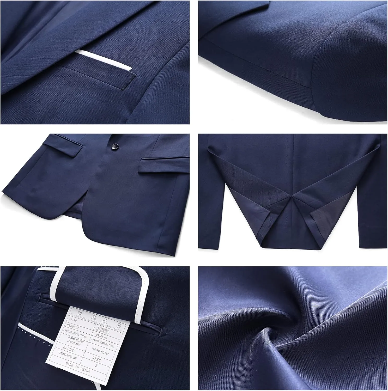 Men's Casual Slim Fit Suit Blazer Jacket One Button Lightweight Sport Coats Formal Dress Daily Business Suit Jacket