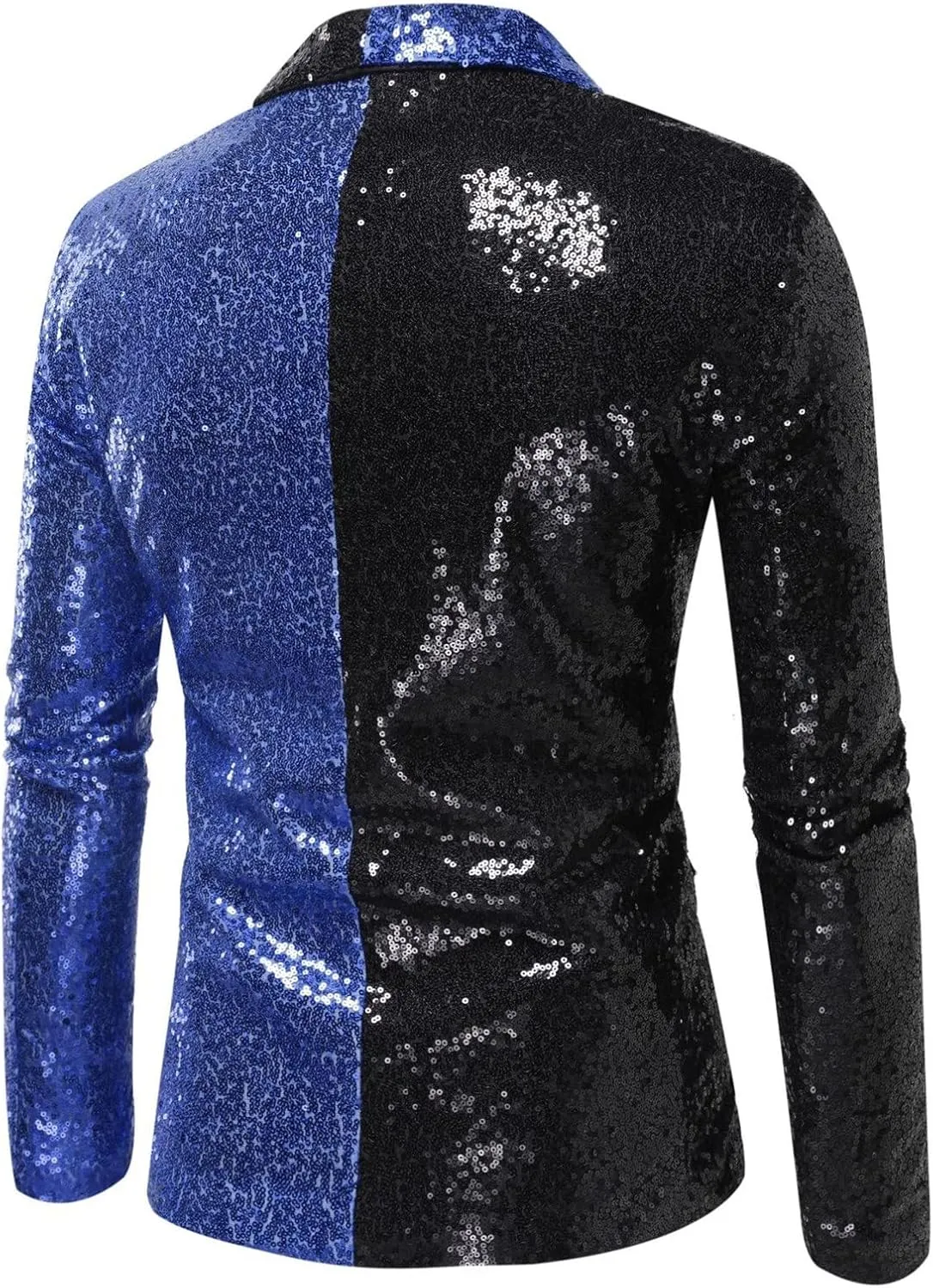 Mens Casual Suit Blazer Jackets Stand Collar Business Sport Coats Lightweight Fashion One Button Suit Jacket Big Tall