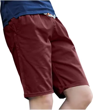 Mens Cotton Linen Shorts Lightweight Casual Shorts Summer Relaxed Fit Daily Wear Shorts Breathable Lounge Bottoms