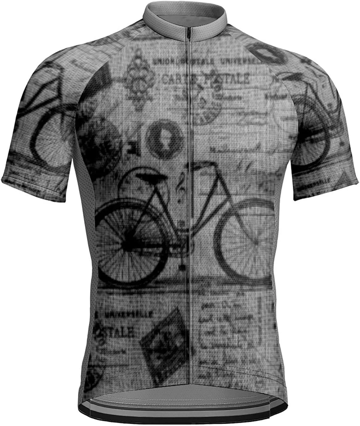 Men's Cycling Jerseys Tops Biking Shirts Short Sleeve Bike Clothing Full Zipper Bicycle Jacket with Pockets