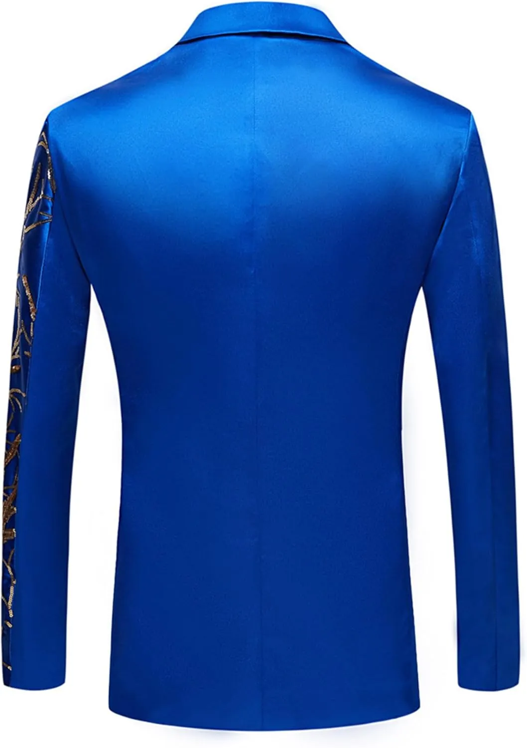Men's Embroidered Sequin Suit Set 1 Button Slim Fit Prom Sport Coats and Pants Wedding Banquet Blazers Tuxedo