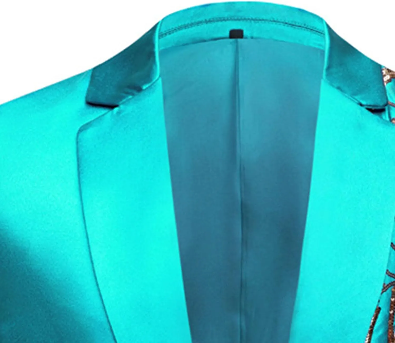 Men's Embroidered Sequin Suit Set 1 Button Slim Fit Prom Sport Coats and Pants Wedding Banquet Blazers Tuxedo