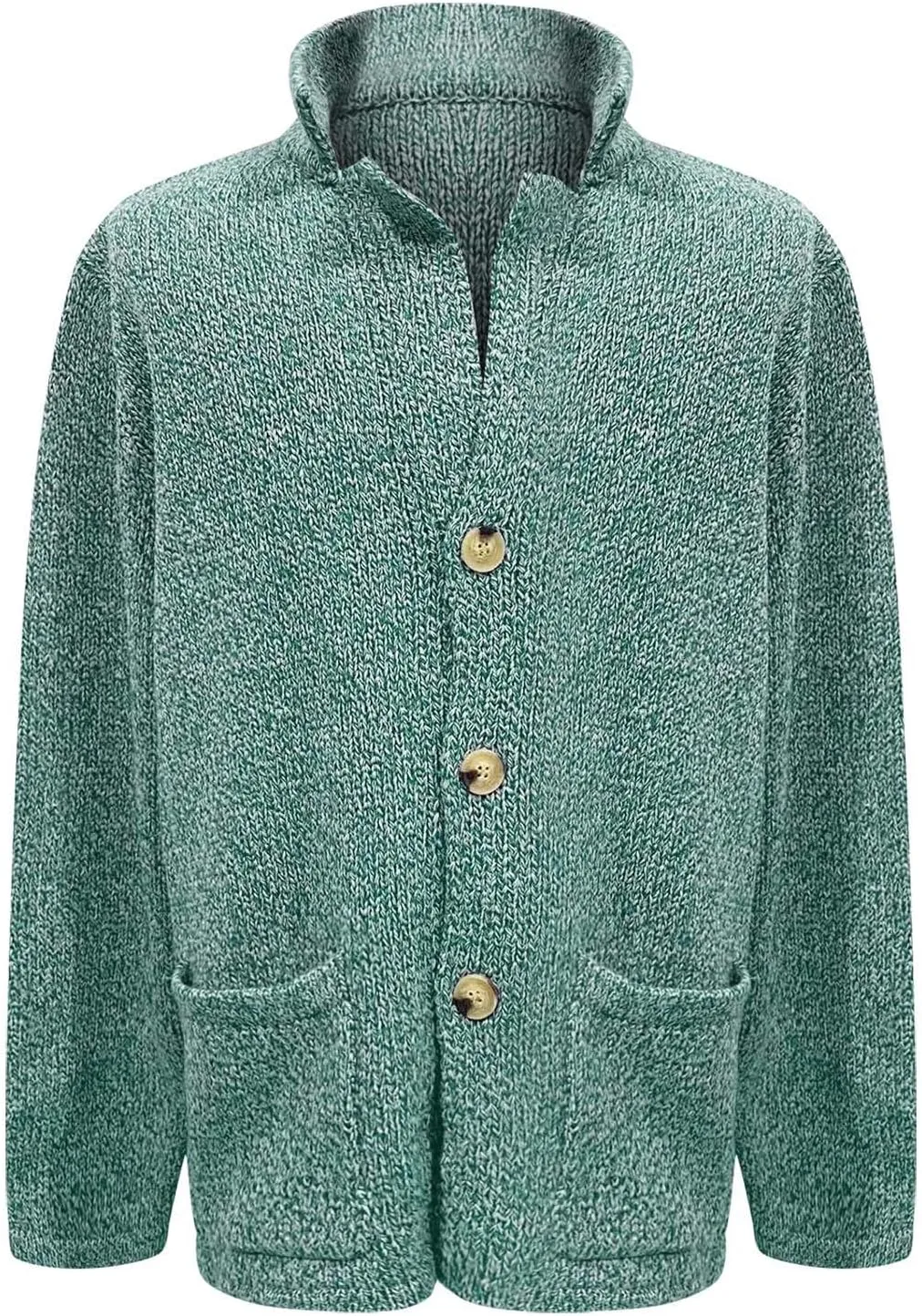 Mens Fashion Knitted Blazers Sweaters Plus Size Thicken Thermal Winter Cardigan Casual Long Sleeve Button Down Jacket