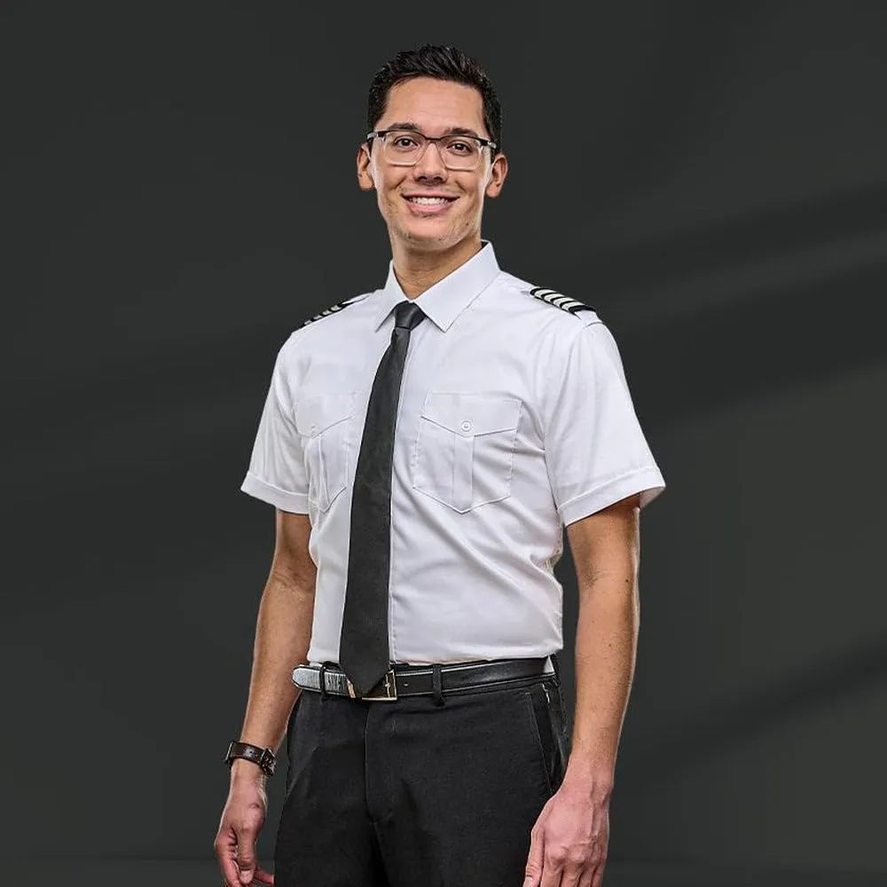 Men's Gold Label Slim Cut Short Sleeve Pilot Shirt