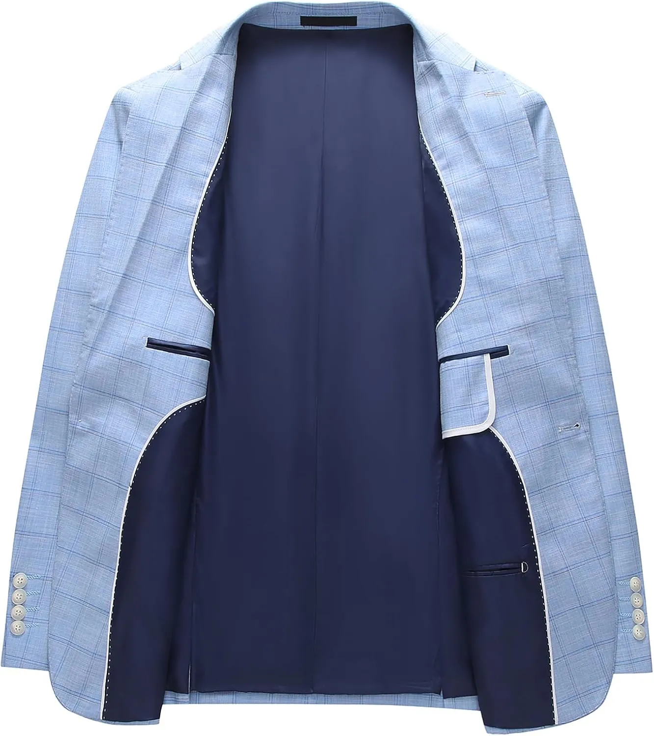 Men's Plaid Blazer Sport Coats Jackets Slim Fit Lightweight Casual Checkered Blazer for Men
