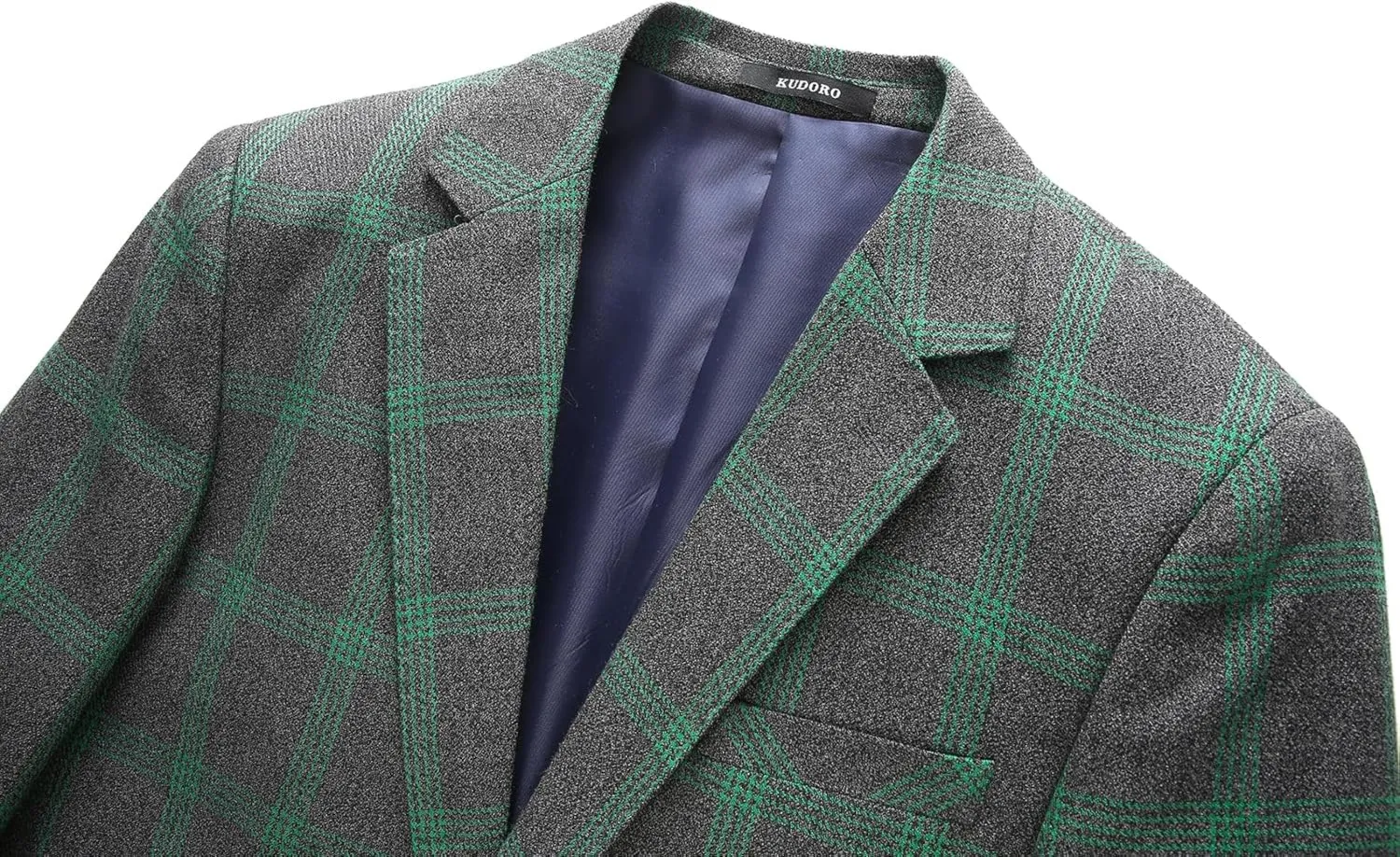 Mens Plaid Blazer Sports Coat Casual Slim Fit Checkered Blazer for Men Wedding