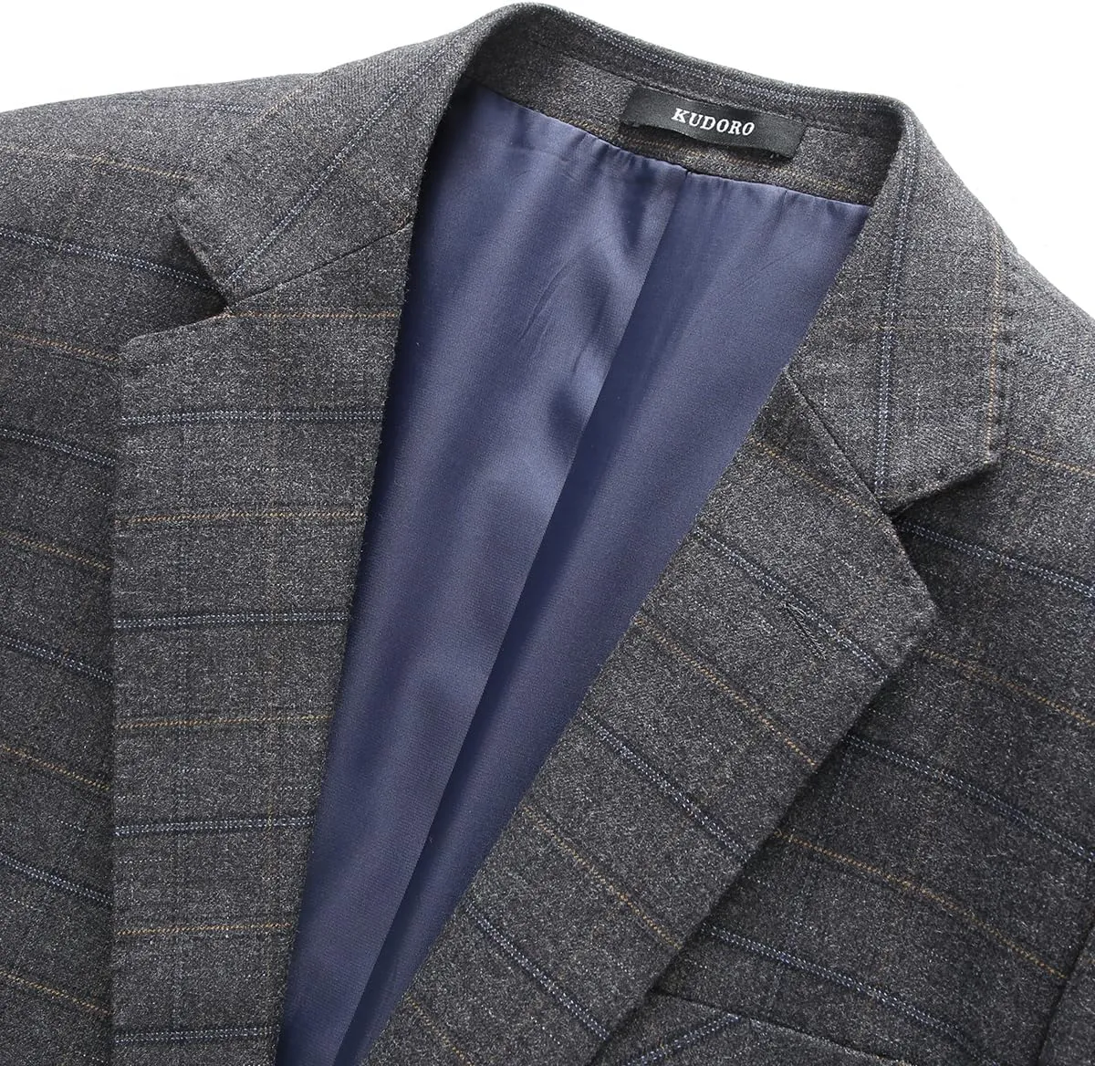 Mens Plaid Blazer Sports Coat Casual Slim Fit Checkered Blazer for Men Wedding